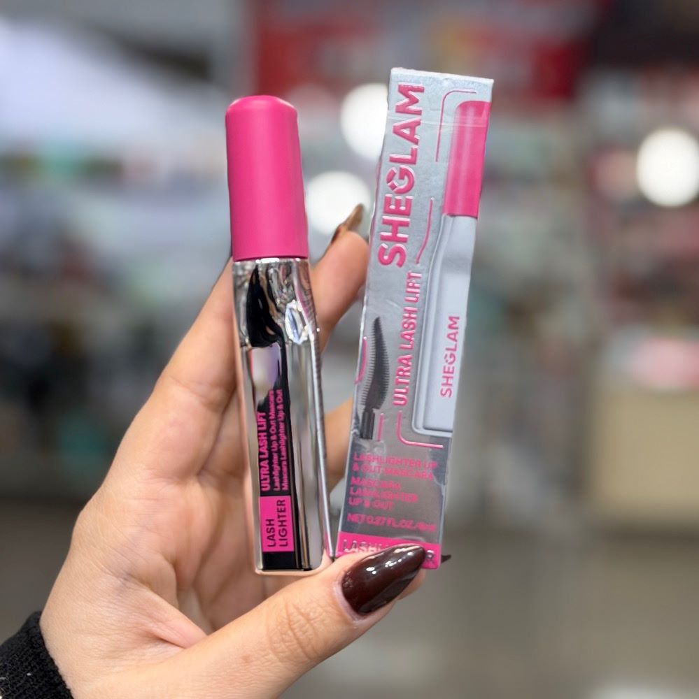 ریمل سوزنی حجم دهنده و بلند کننده شیگلم مدل اولترا لش لیفت صورتی SHEGLAM ULTRA LASH LIFT